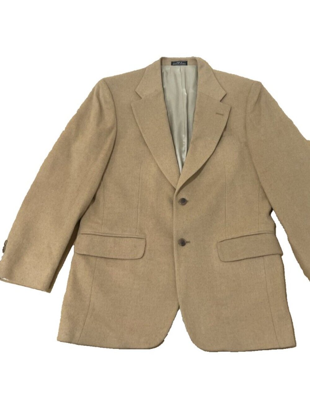 Club Room Mens 100% Camel Hair Blazer Macy's Vintage USA Made Vintage Size 42 - Picture 2 of 12